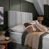 Silentnight Brescia Grey Fabric Headboard in 4 Sizes