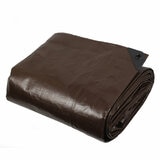 Heavy Duty Reversible Brown and Silver Tarpaulin, 2 Pack
