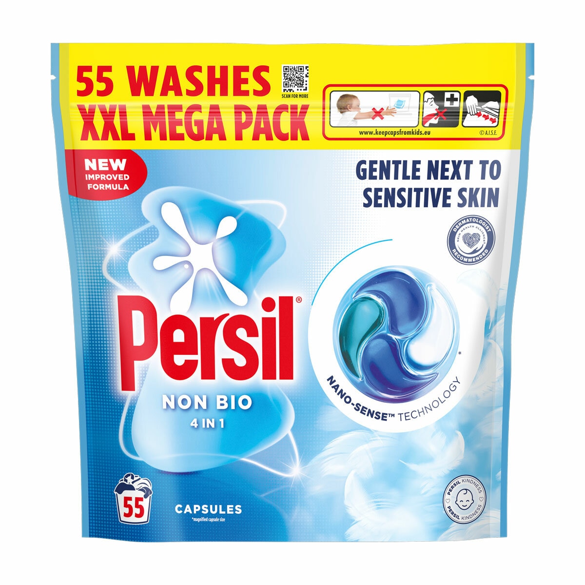 Persil Non Bio 4 in 1 Capsules, 55 Wash Persil Non Bio 4 in 1 Capsules, 55 Wash