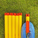 Lifestyle image showing the poles and rope