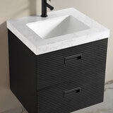 Close up angled lifestyle of OVE Otis 610mm in black Close up angled lifestyle of OVE Otis 610mm in black