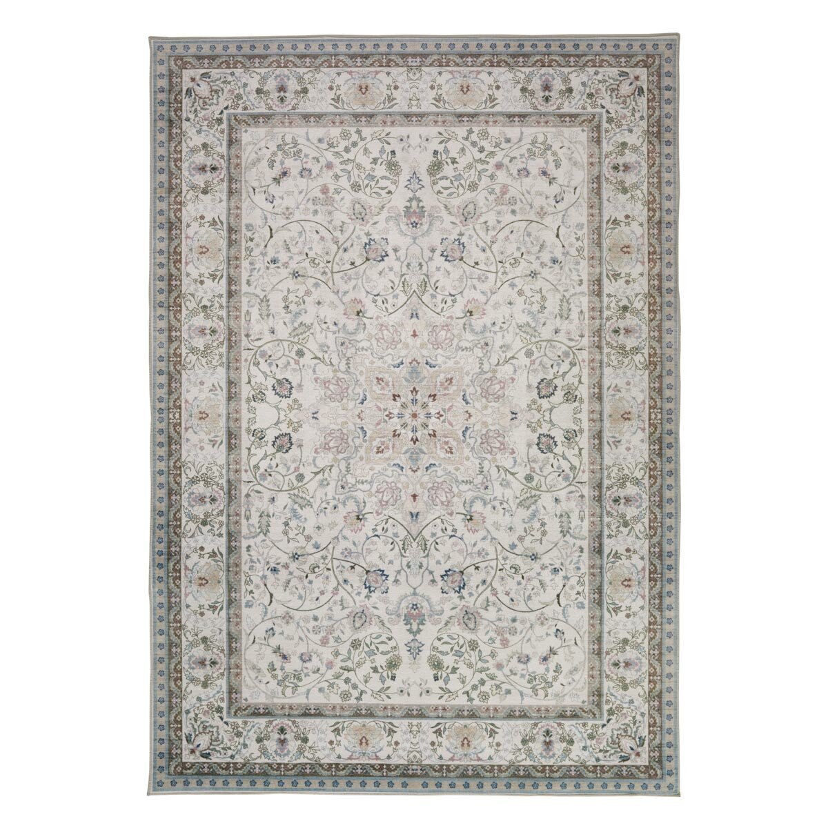 Concept Looms Liberty Pastel Washable Rug, in 3 Sizes