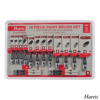 Harris Smoothglide 16 Piece Paint Brush Set