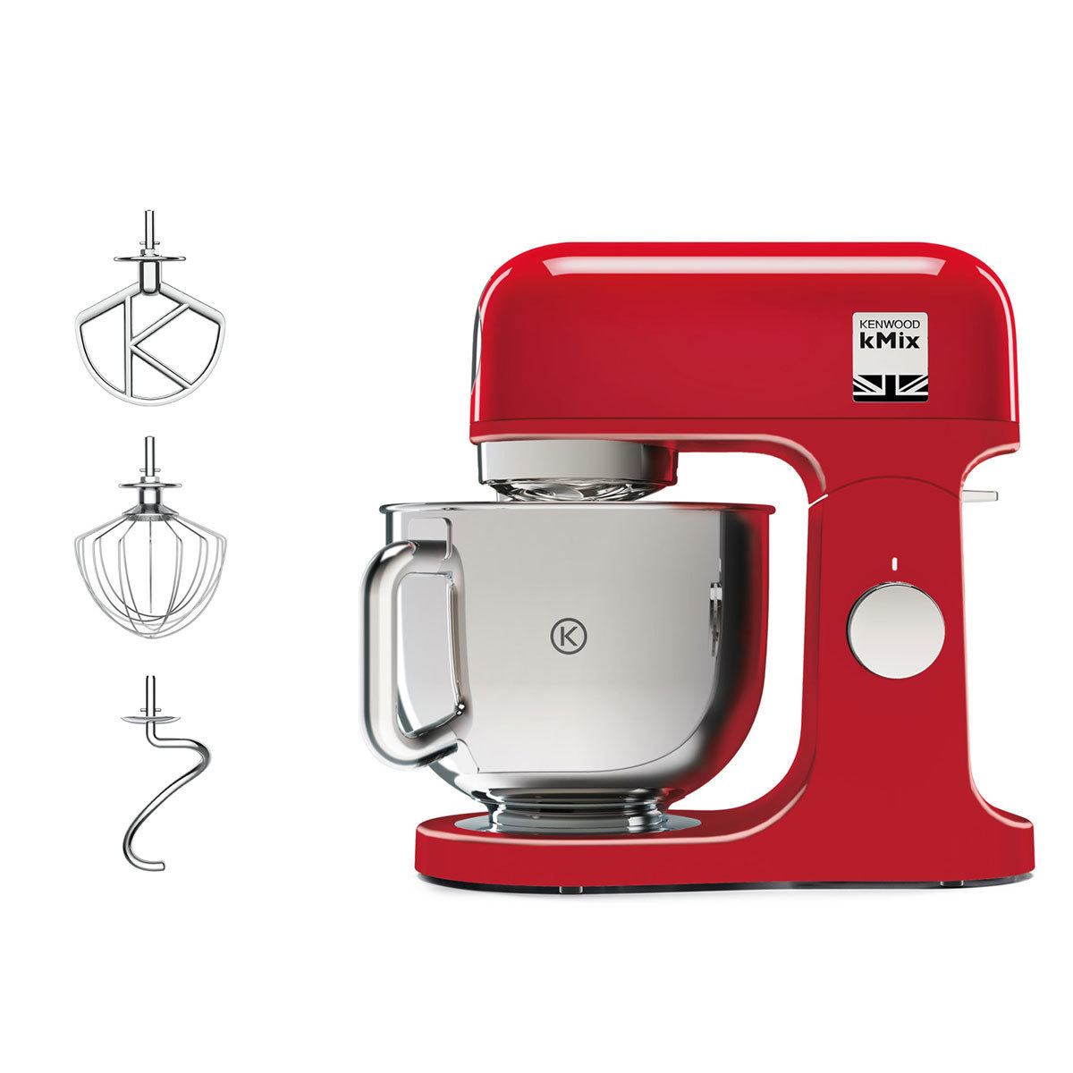 image of stand mixer with attachments