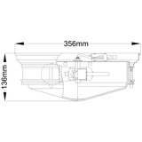 Hadley 3 Light Flush - Brushed Bronze