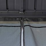 Sojag Alma Gazebo with Double Roof 10ft x 14ft (3 x 4.23m) with Mosquito Netting