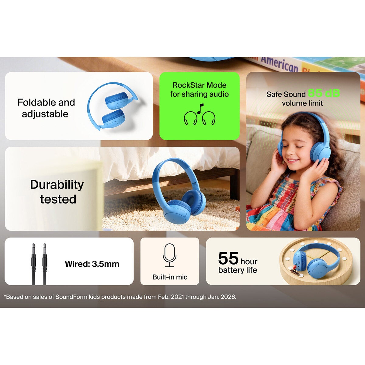Buy Belkin Soundform Mini 2 Wireless Kids Headphones with Travel Case at Costco.co.uk Buy Belkin Soundform Mini 2 Wireless Kids Headphones with Travel Case at Costco.co.uk