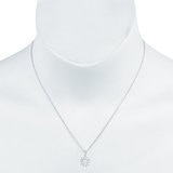 1.60ctw Round Brilliant Cut Diamond Pendant, 14ct White Gold