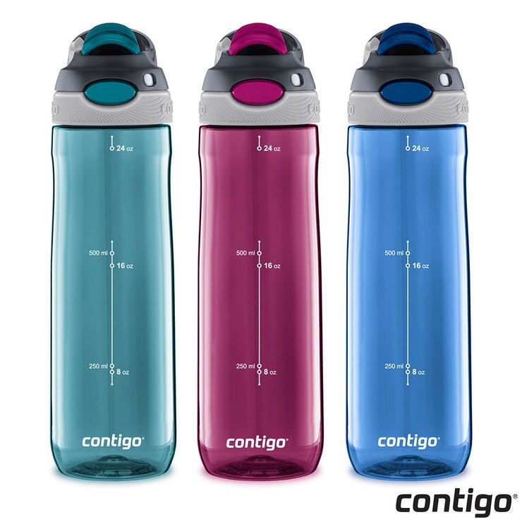 Contigo Autospout Chug 709ml Water Bottles, 3 Pack in 2 Colours Costco UK