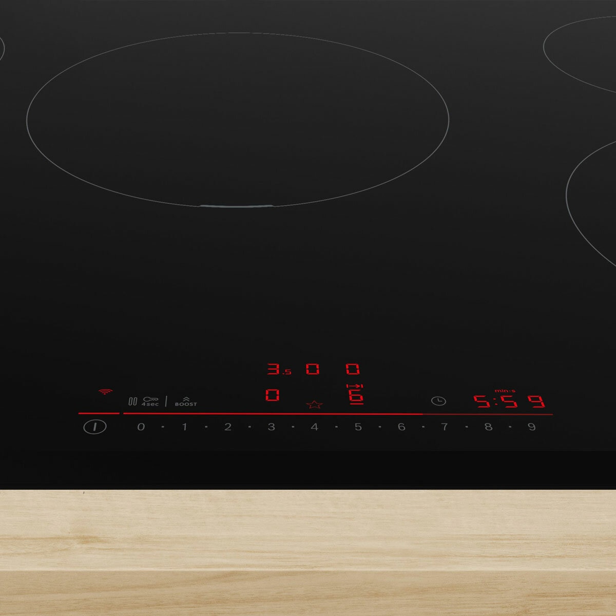 Bosch Series 6 PIV831HB1E 80cm Touch Control Induction Hob in Black