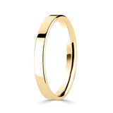 2.5mm Basic Light Court Wedding band. 18ct Yellow Gold