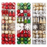 Shatter Resistant 52 Piece Ornament Set - in 3 Colours