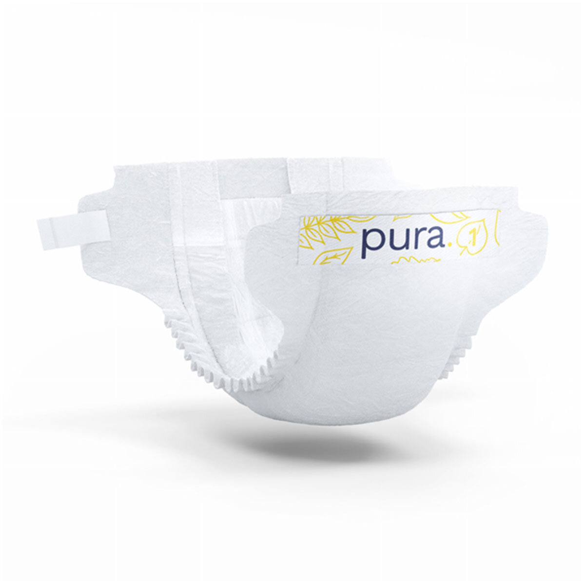 Pura High Performance Eco Nappies Size 1, 6 x 22 Pack (132 Nappies)