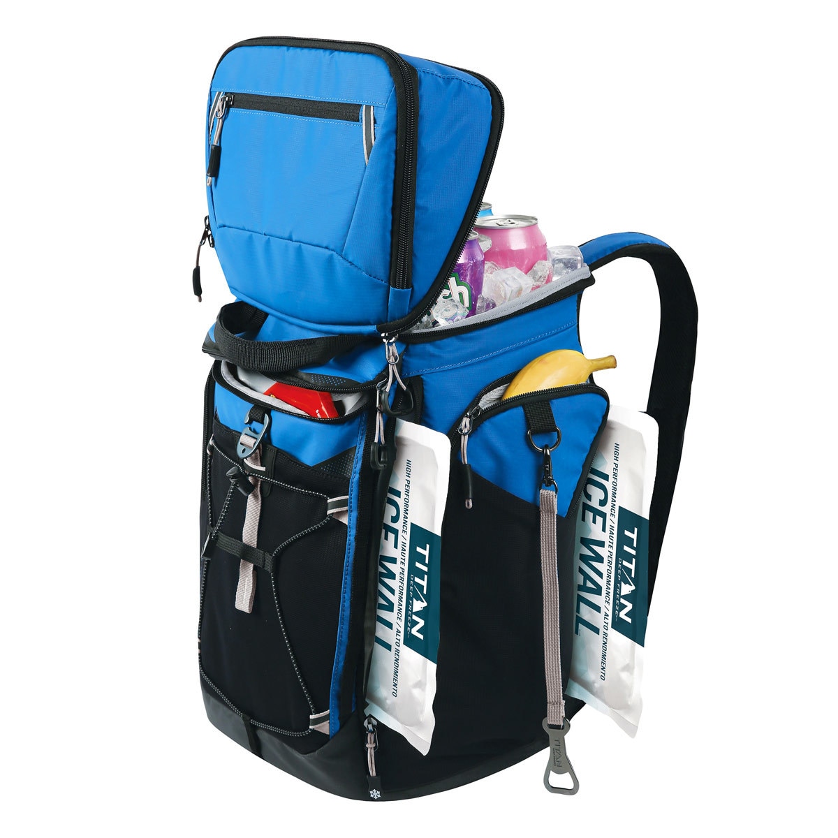 Titan Deep Freeze® 26 Can Backpack Cooler in Blue