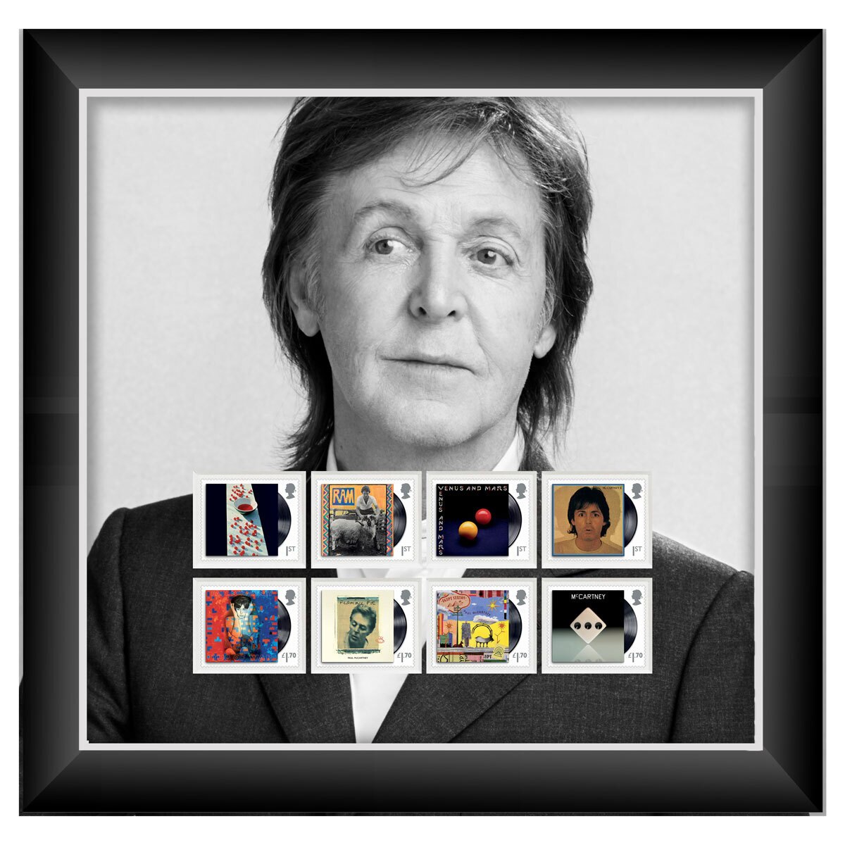 Royal Mail® Paul McCartney Framed Stamp Set Costco UK