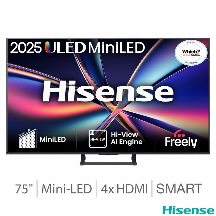 Hisense 75E8QTUK 75 Inch Mini LED HD Smart TV Hisense 75E8QTUK 75 Inch Mini LED HD Smart TV