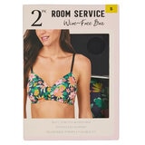 Room Service Ladies Wire Free Bra 2 Pack in Black