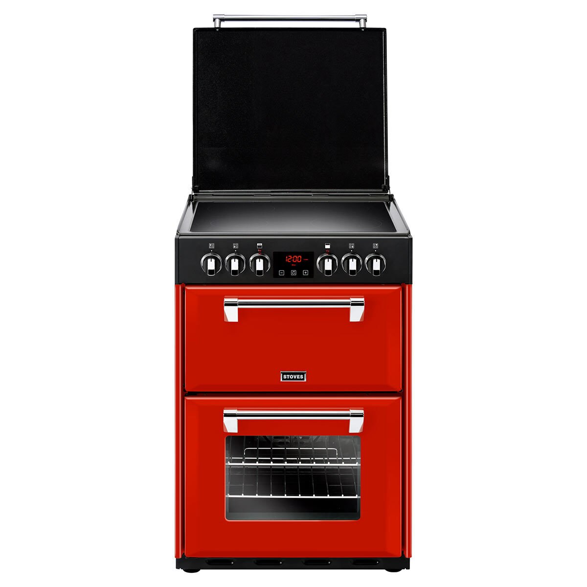 Stoves Richmond 600E, Electric Range Cooker A Rating in Jalapeno Red