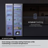 Samsung Bespoke Series 7 RS70F68QBFEU, Side by Side Fridge Freezer, B Rated in Black