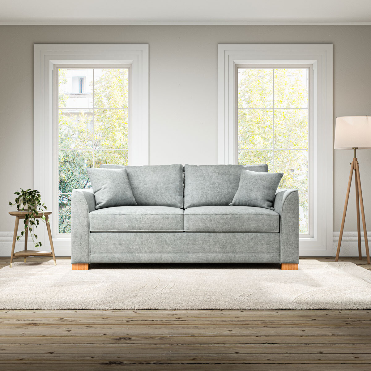 Devon Grey Fabric Sofa Bed