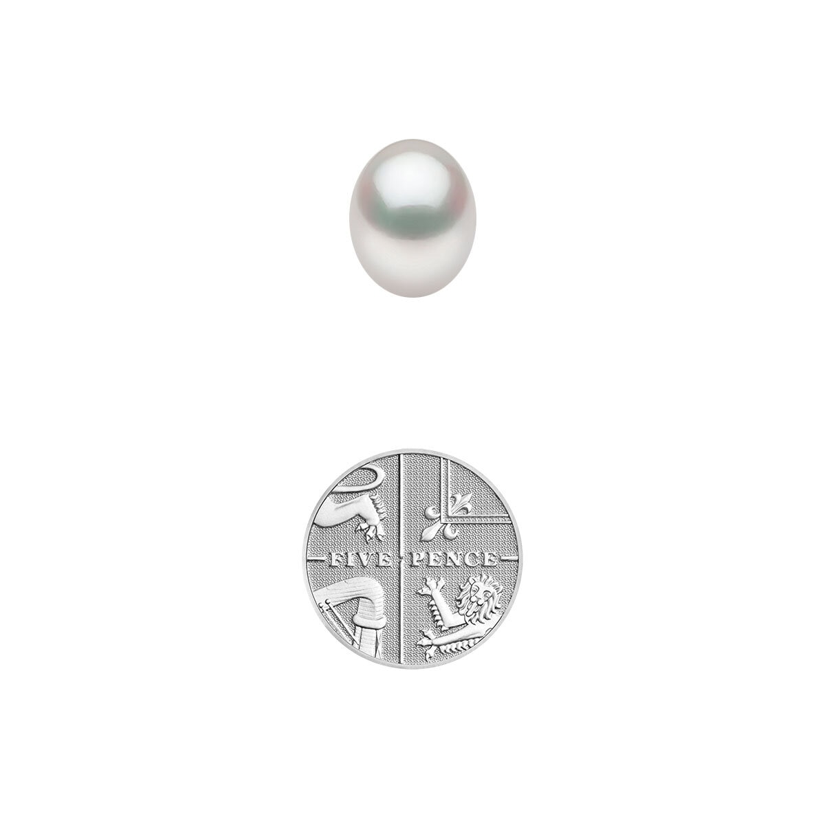 9mm Pearl Pendant, 18ct White Gold