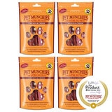 Pet Munchies Natural Chicken & Cheese Dog Training Treats, 4 x 100g