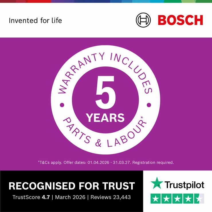 Bosch Series 4 PIE631BB5E 60cm Touch Control Induction Hob in Black