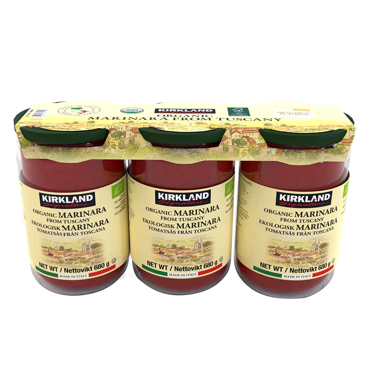 Kirkland Signature Organic Marinara Sauce, 3 x 680g