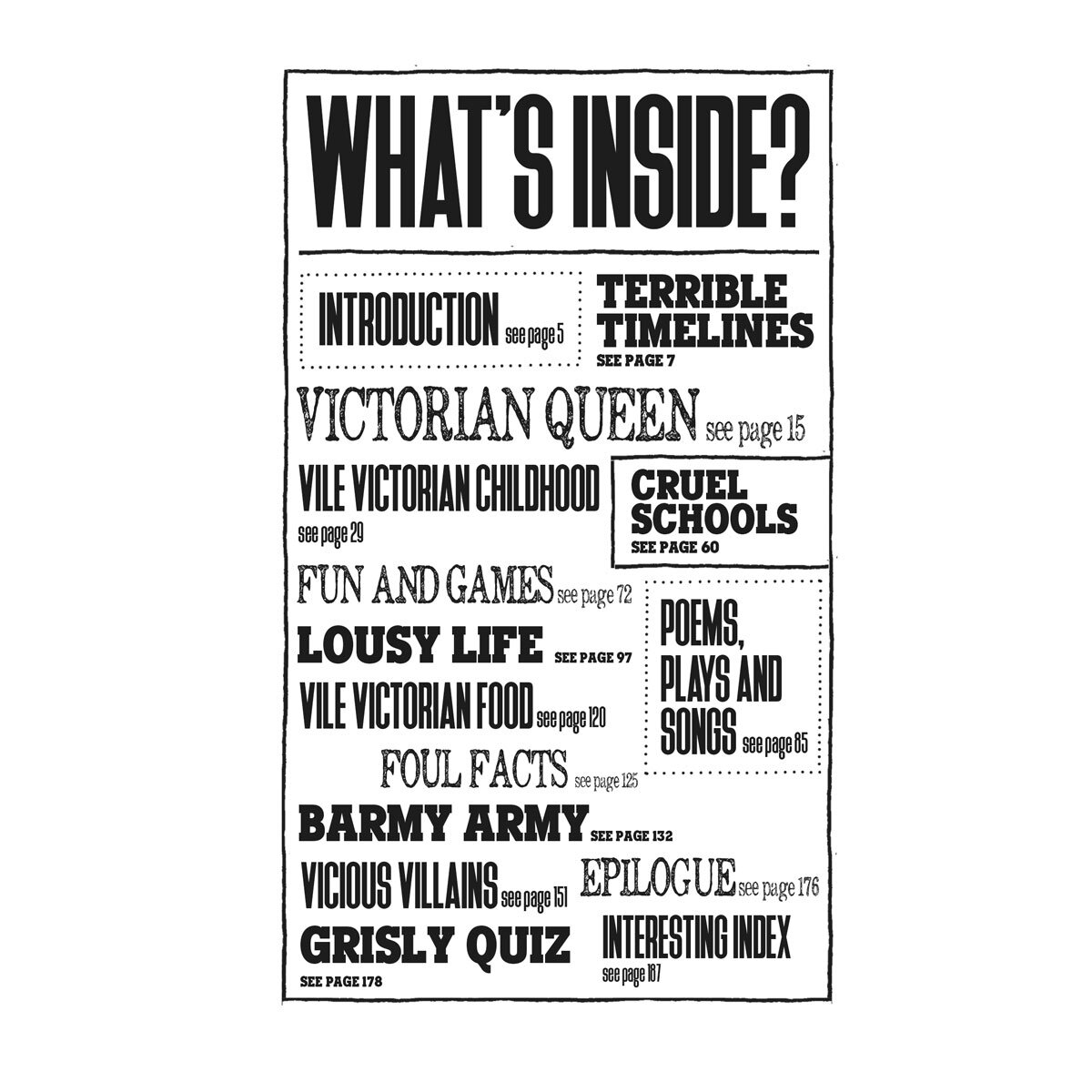 Page spread images of 8 Horrible Histories