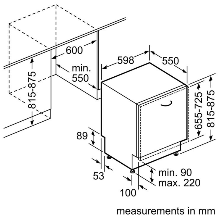 Bosch SMV46MX00G,14 Place Settings Integrated Dishwasher A++ Rating in