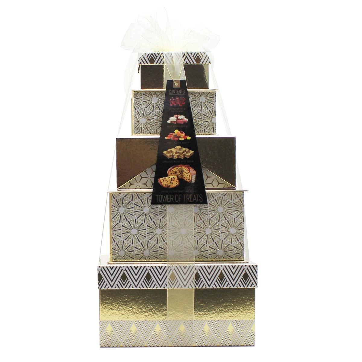 Festive Tower of Treats, 2.2kg in 2 Colours Festive Tower of Treats, 2.2kg in 2 Colours