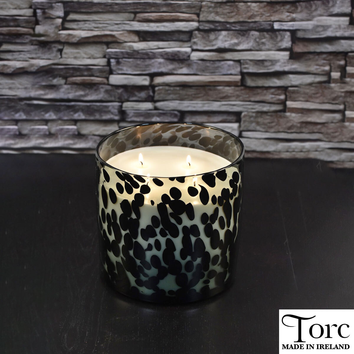 Torc 4 Wick Large Scented Candle in Handblown Glass