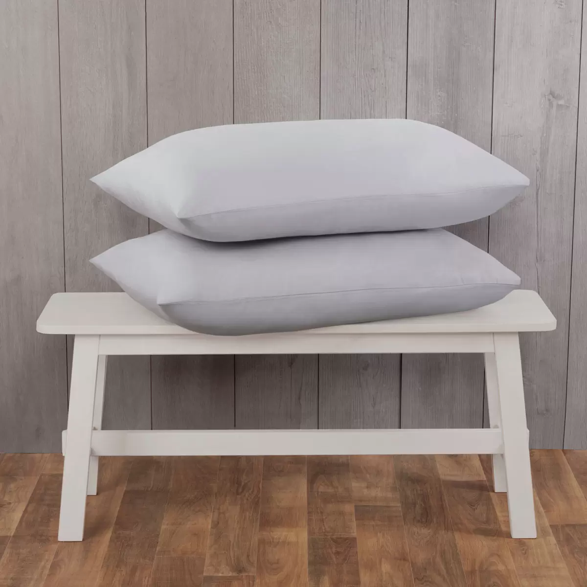 Lot de 2 taies d'oreiller percale Cotton Exchange 200TC en 3 couleurs - Photo 7/12