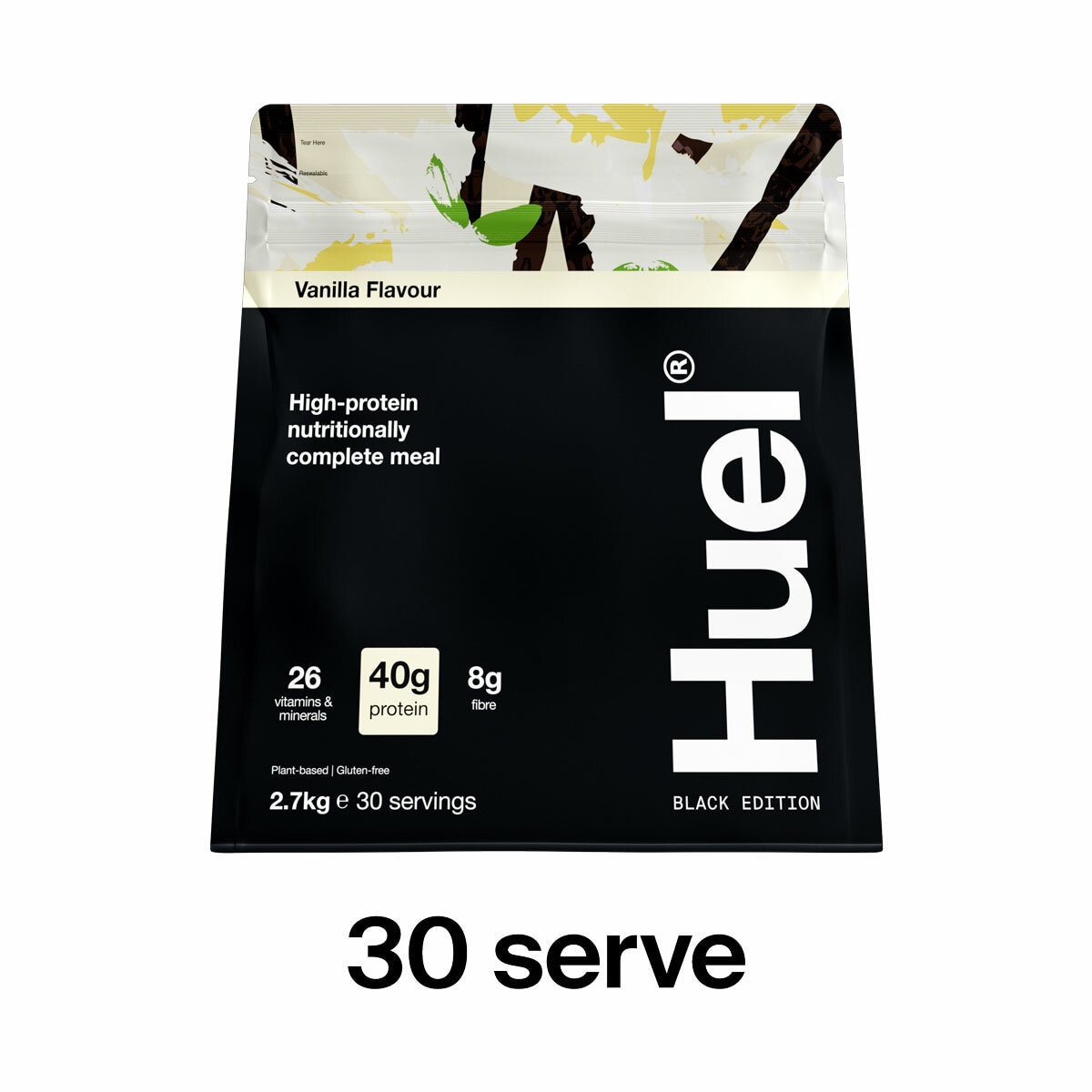 Huel Vanilla Black Edition: High Protein Nutritionally Complete Powder Meal, 2.7kg