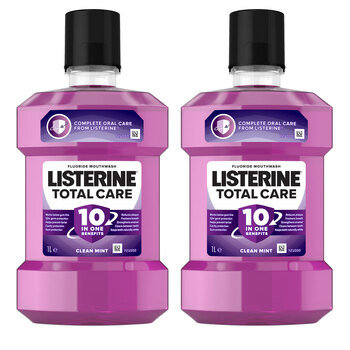 Listerine Total Care 10-in-1 Mouthwash, 2 x 1L