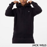 Jack Wills Men's Logo Hoodie in Black, Medium