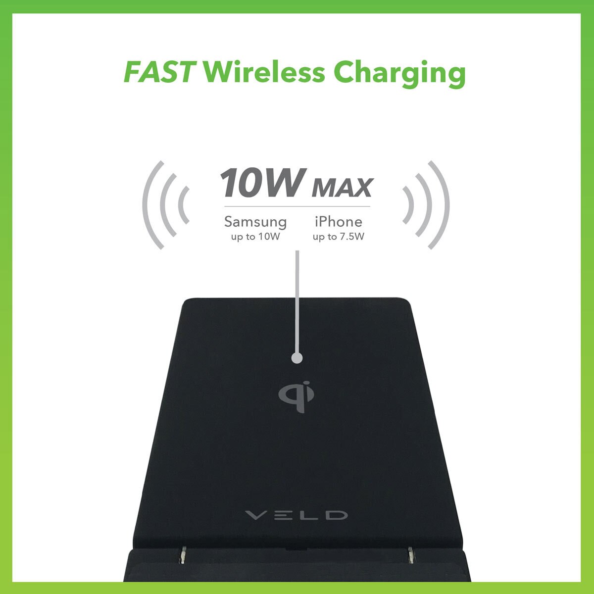 Buy Veld Wireless Charging Stand with Super Fast USB Wall Charger at Costco.co.uk