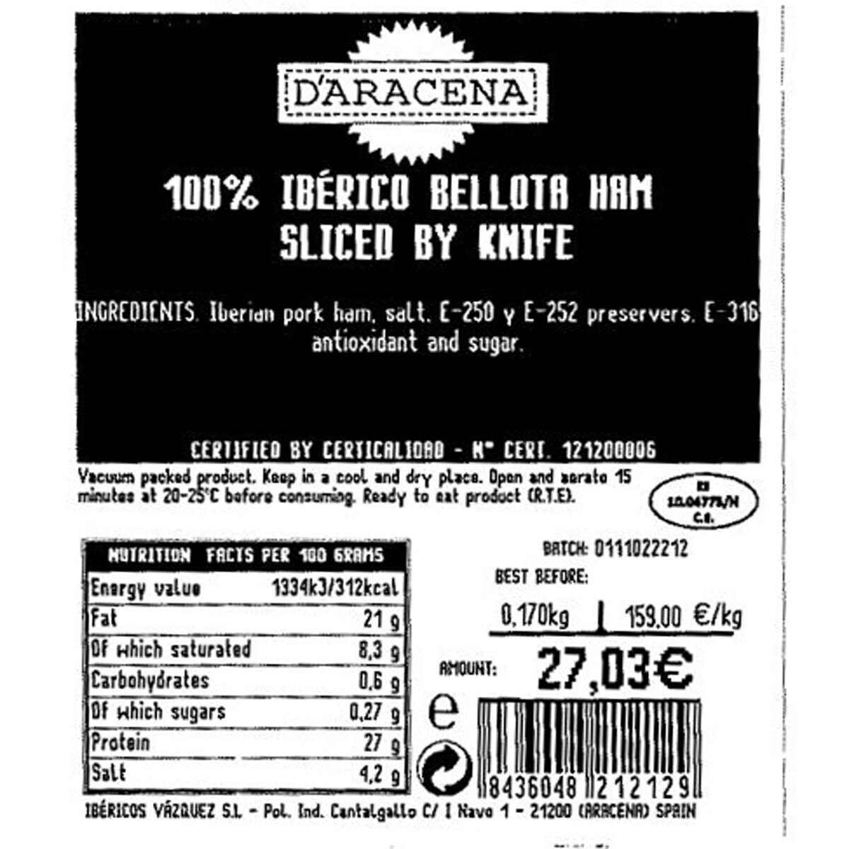 Product Label