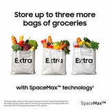 Samsung Series 6 SpaceMax RB34C600DSA/EU 344L Smart Combi Fridge Freezer, Metal Graphite