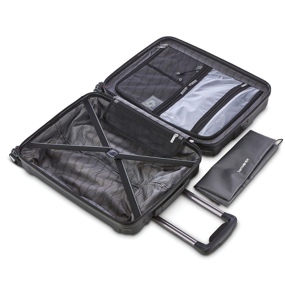 Samsonite Endure 2 Piece Hardside Luggage Set in Black