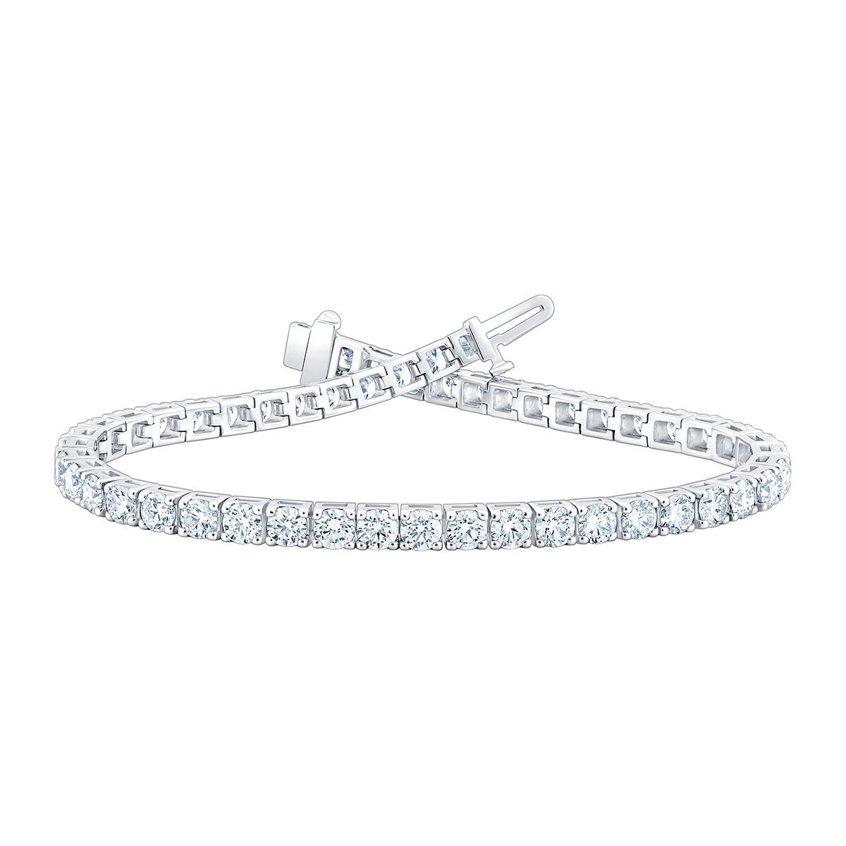 7.00ctw Diamond Tennis Bracelet, 18ct White Gold