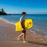 Scott Burke Krypton 3.5ft (1.07m) Bodyboard with Coiled Leash in Yellow