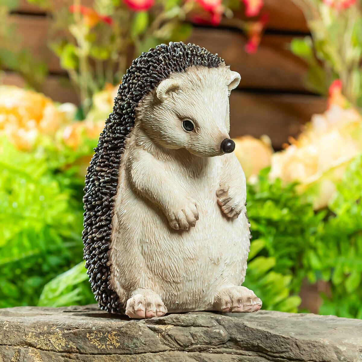 Evergreen Hedgehog Family Statues