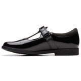 Clarks Kids Lock Shine Black Patent Shoes Clarks Kids Lock Shine Black Patent Shoes