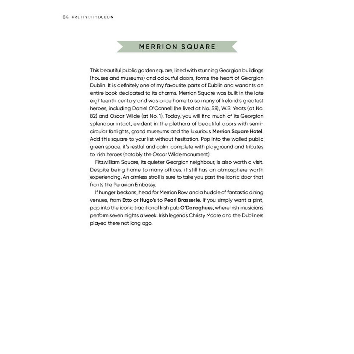 Description of Merrion Square