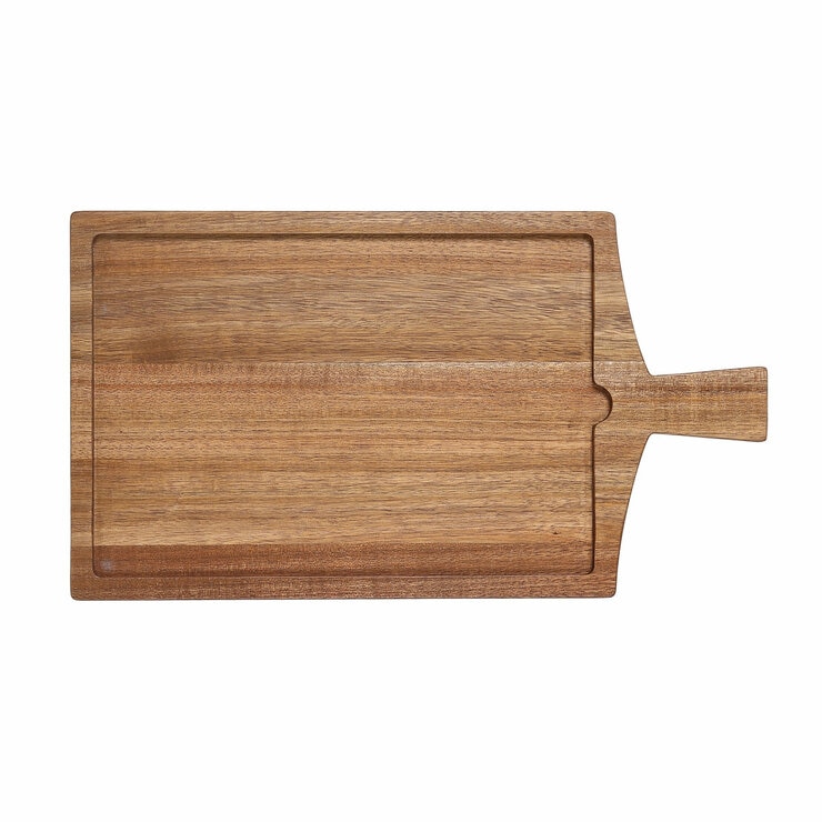 BirdRock Home Slate & Acacia Serving Board