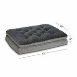 Kirkland Signature Pillow Top Gusseted Pet Bed, 32" x 42" (81.3 x 106.7cm) in 2 Options Kirkland Signature Pillow Top Gusseted Pet Bed, 32" x 42" (81.3 x 106.7cm) in 2 Options