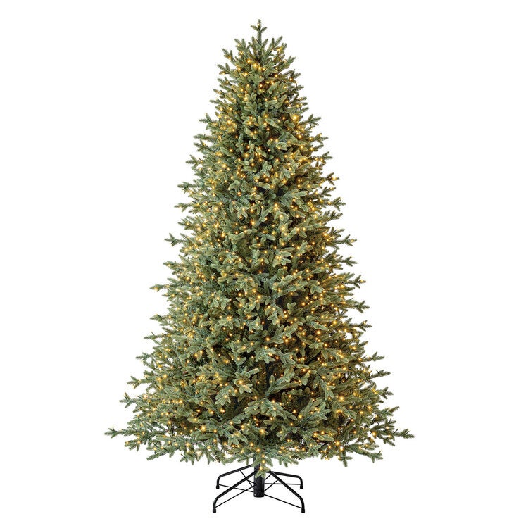 7.5ft (2.3m) Pre-Lit Aspen Artificial Christmas Tree With 1,850 Colour-Changing Radiant Micro Twinkle LED Lights