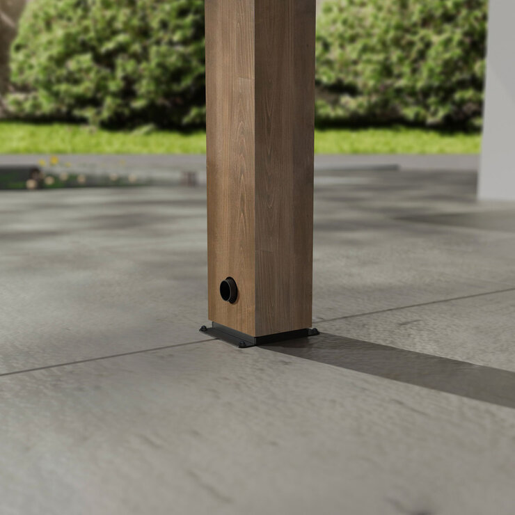 Palram Canopia Helsinki 9ft 10" x 21ft 10" (3m x 6.65m) Cedar Wood Patio Cover