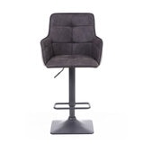 Orion Dark Grey Fabric Bar Stool 2 pack
